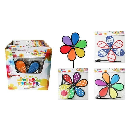 Diamond Visions Max Force 11-1211 Flower Wind Spinner MultiPack in Assorted Designs (2 Wind