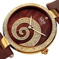 thumbnail image 3 of Burgi BUR143YGBR Diamond Marker MOP Dial Swarovski Crystal Accents Womens Watch, 3 of 4