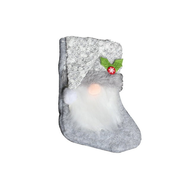 Calcetín de Navidad Rudolph Calcetines de regalo Colgante de bolsa de caramelos para anciano sin rostro Wmkox8yii gf6626