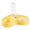 thumbnail image 3 of Juego de Cuencos de Agua Y Comida para Mascotas, con Botella Dispensadora de Agua Automática, Cuencos para Perros Y Gatos, Comedero para Perros Pequeñ amarillo, 3 of 8