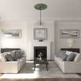 thumbnail image 5 of 38 3/8"OD x 2 7/8"P Oslo Ceiling Medallion (Fits Canopies up to 7 5/8"), Hand-Painted Athenian Green, 5 of 6
