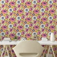 thumbnail image 2 of Ambesonne Floral Peel & Stick Wallpaper for Home, Tulips Pastel Tones Print, 13"x36", Pale Salmon Green Pink, 2 of 5