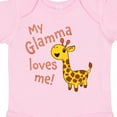 thumbnail image 4 of Inktastic My Glamma Loves Me Cute Giraffe Boys or Girls Baby Bodysuit, 4 of 5