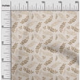 thumbnail image 2 of oneOone Rayon Brown Fabric Leaves Sewing Material Print Fabric By The Yard 56 Inch Wide, 2 of 4