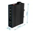 thumbnail image 2 of Industrial Ethernet Switch Fast Network 5 Port 10/100Base-T DIN IP40 Outdoor Network Switch ,Security, 2 of 7