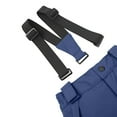 thumbnail image 4 of LNZGNM Kids Snow Bibs 8-12Y Insulated Waterproof Cozy Ski Pants Windproof Warm Skiing Cargo Pants Winter Cute Snowboard Overalls with Zipper Pockets for Girls Boys for Cold Weather, Sky Blue, L, 4 of 8