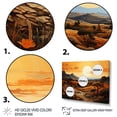 thumbnail image 3 of Designart "Illusion of Canyons IV" Landscapes Floater Framed Wall Art Print, 3 of 7