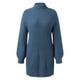 thumbnail image 4 of Vestidos de suéter Prolriy para mujer 2024, moda otoño invierno, manga larga, cuello alto, color sólido, vestido de suéter informal, vestido de suéter para mujer, vestido de suéter para mujer, azul M, 4 of 5
