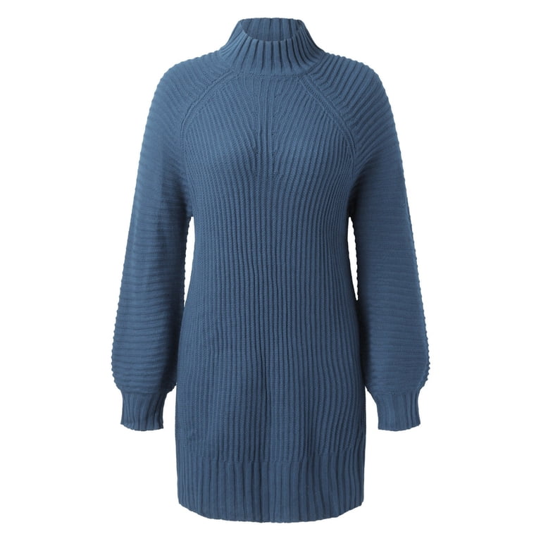 ladies dress sweaters ShopWonder Women's Plus Size Square Neck Pullover Sweater Dresses, 11#Black at Amazon Women's Clothing store an essential you should never be without What Shoes and Boots to