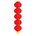 thumbnail image 1 of Miangastore Chinese New Year Lantern Red Cloth Plastic 1Pack 45.3x8.3In, 1 of 8