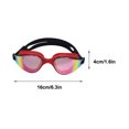 thumbnail image 3 of Nkmbld Adult Swimming Goggles HD No-leak Swim Goggles Snorkel Diving Mask for Boys Girls, Waterproof & UV Protection, Red, 3 of 8