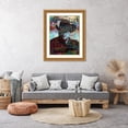 thumbnail image 3 of Stephen Chambers 26x32 Gold Ornate Wood Framed With Double Matting Wall Art Titled - Graffiti Cowboy, 3 of 6