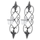 thumbnail image 1 of Candelabro colgante ANGGREK de hierro 2 uds con vela de cristal, 1 of 8