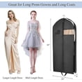 thumbnail image 3 of 60" Garment Bags for Travel, 5 Pack Garment Bag for Dresses Long, Visible Design Dress Bags for Hanging Clothes, Storage Wedding Gowns, Dresses, Suits, 3 of 5