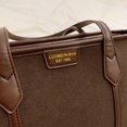 thumbnail image 2 of Bolso Mano Gamuza para Mujer Con Hombro Compras (café), 2 of 7