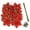 Red, variant on Spencer 12Pcs 6.3in Artificial Glittery Poinsettia Flowers Decorations with Clips & Stems Xmas Tree Ornaments for Garland Fireplace Wreath Wedding Party (Red)