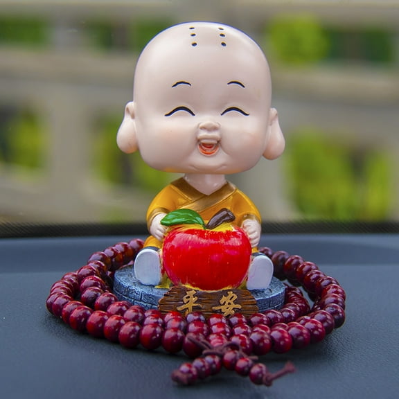 Creative car ornaments car accessories cute shaking head little monk car accessories on the car to ensure safety car accessories