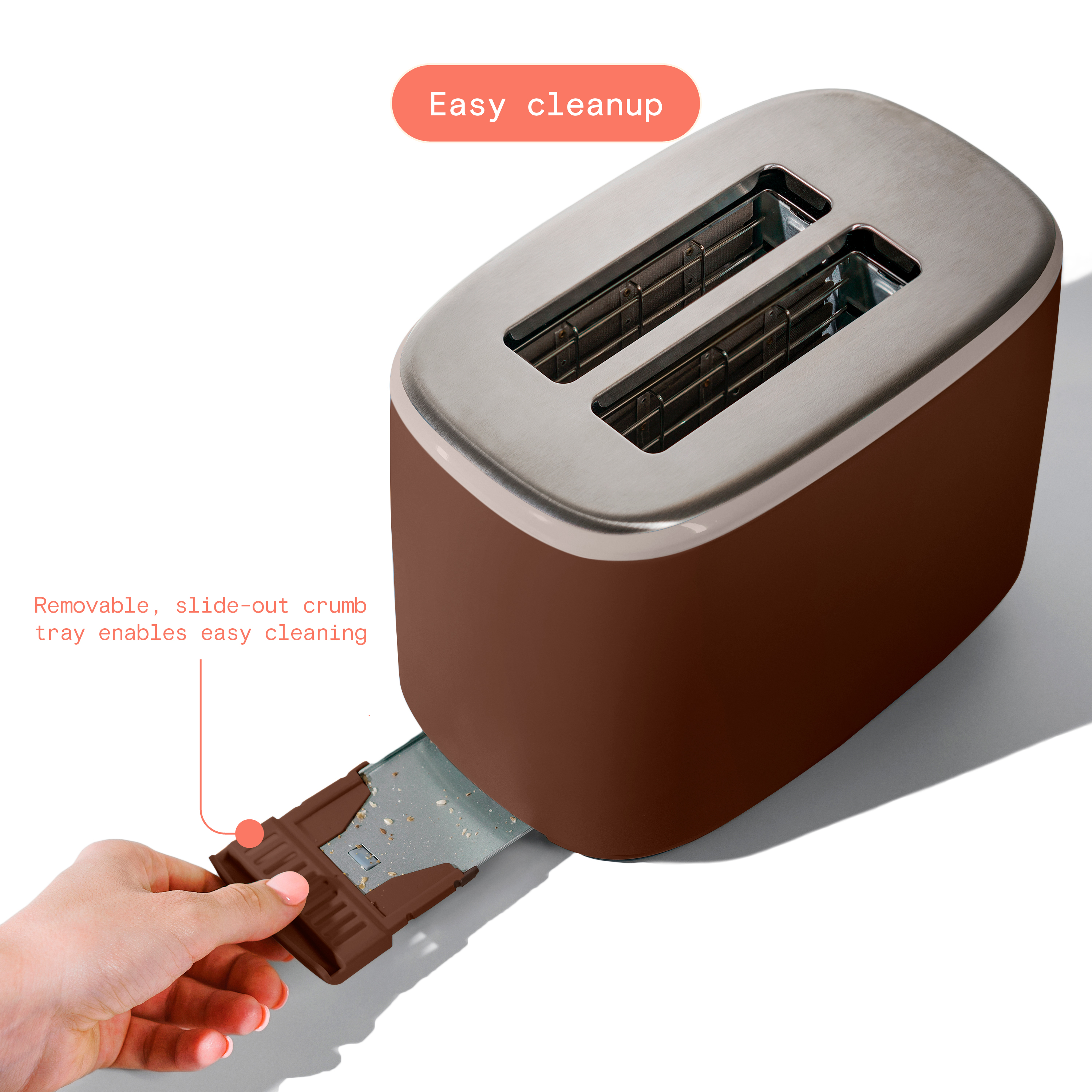 Beautiful by Drew Barrymore 2-Slice Toaster, Chocolate photo 4