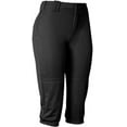 thumbnail image 2 of Alleson Athletic B40185503 Womens Fastpitch Knicker Pants, Black - Small, 2 of 4
