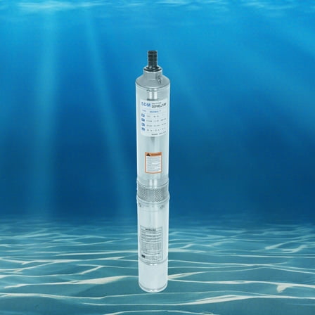 1HP Deep Well Pump 3.86In, Submersible Water Pump 110V with 10FT Cable, for Irrigation & Household Water Supply