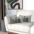 thumbnail image 6 of Christmas Trees Grey Lumbar Pillow Covers 12x20 In White Snowflake Decorative Rectangle Pillow Cases Winter Holiday Cotton Linen Cushion Covers Farmhouse Home Decor For Sofa Couch Outdoor Set of 2, 6 of 6