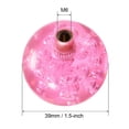 thumbnail image 2 of Reemplazo de partes de juego de lucha de arcade de mango de bola de joystick de cabeza redonda rosa cristal, 2 of 3