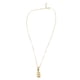 thumbnail image 2 of Collar con dije de oro laminado letra brillos E, 2 of 6