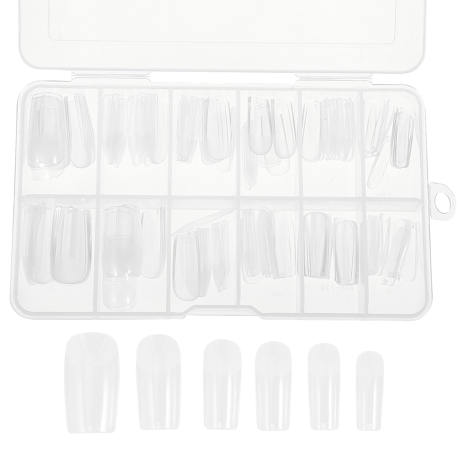 120Pcs Clear Nail Tips Transparent Press on Nails Glue on Nails Fake