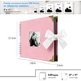 thumbnail image 2 of Kit de álbum de fotos DIY, Álbumes de Recortes de 80 Páginas, álbum de fotos conmemorativo, Incluye accesorios como pegatinas y pinceles, adecuado para bodas, aniversarios, día de San Valentín(rosa), 2 of 4