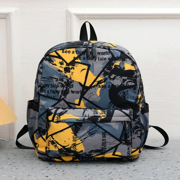 Lindbes 15Inch Foldable Men Colorblock Large Capacity Backpack School Bag School Bags Schoolbag School Backpack For School Daypack Laptop Bag Computer Bag Bookbag Rucksack Shoulder Bag Tr