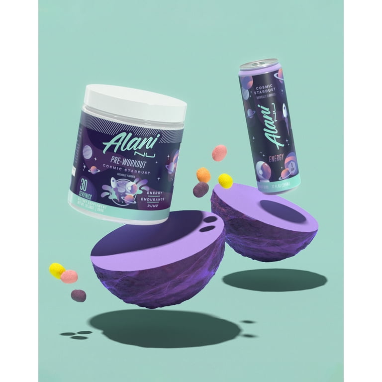 Alani Nu Pre-Workout Gym Supplement Powder, Cosmic Stardust, 20