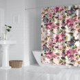 thumbnail image 2 of Pioneer Flower Floral Print Pattern Shower Curtain 72"x84" ,Bathroom Decorative Shower Curtains Set with 12 Hooks,Modern Waterproof Washable Shower Curtain, 2 of 6