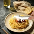 thumbnail image 3 of PENGXIANG Pasta Scoop Food Grade Heat-Resistant Stainless Steel Noodle Tongs Pasta Spoon Spaghetti Server Colander Kitchen Supplies(Type B), 3 of 10