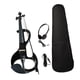 thumbnail image 4 of Conjunto de violín eléctrico y resina para arco de violín tamaño 4/4 con accesorios y estuche de transporte. Azul negro, 4 of 9