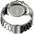 thumbnail image 5 of Amber Time Men's Quartz Chronograph Watch Stainless Steel Band 50m ATL160810-01BK Silver Black 5.28 Ounces, 5 of 5