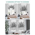 thumbnail image 4 of Eucalyptus Gray Tie Up Curtains for Windows 45 Inch Length Balloon Curtains Kitchen Adjustable Balloon Window Shade Stripes Bottle Flower Cactus Plant Tie Up Valance Bathroom Curtain Window 52"x45", 4 of 6
