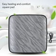 thumbnail image 3 of Kenally Cojín de asiento con calefacción plegable Cojín de silla de calefacción eléctrica elástica con puerto USB Luz Auto Butt Pads Office Home Ventana automotriz Gris Kenally VI022582-02, 3 of 6