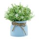 thumbnail image 3 of Pequeñas plantas artificiales en maceta, orquídea artificial, flor de frijol en maceta, arreglo floral Olla azul, 3 of 9