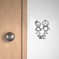 thumbnail image 3 of Removable Cartoon WC Wall Stickers Toilet Toilet Mural Sticker PVC Murals, 3 of 5