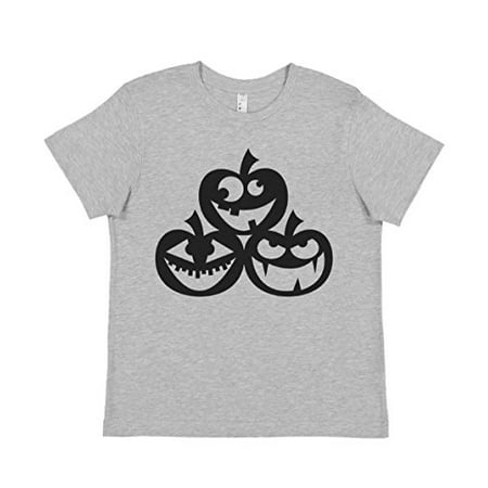 

7 ate 9 Apparel Kids Pumpkins Halloween Tshirt Grey