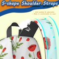 thumbnail image 5 of Pioneer Flower Floral Print Pattern 17" School Backpacks for Teens,Waterproof Oxford Fabric,S-Shape Padded Straps for School,Travel,Hiking,Camping, 5 of 6