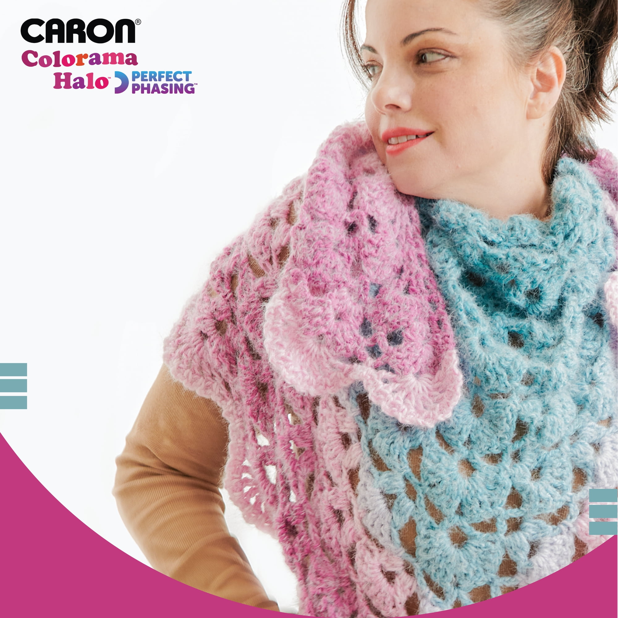 Caron® Colorama Halo™ #5 Bulky Blend Yarn, Nutmeg Frost 8oz/227g, 481 Yards (2 Pack)