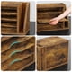 thumbnail image 4 of Organizador de archivos Creso home de escritorio de madera con 3 estantes, color marrón, 4 of 7