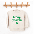 thumbnail image 3 of Bump and Beyond Designs Lucky Charm, Toddler St. Patrick's Day Sweatshirt (Natural 5/6T), 3 of 5
