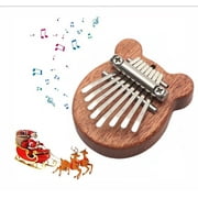 Mini Kalimba Thumb Piano, 8 Keys Finger Piano,Portable Marimba Musical Small Cute Kalimbas, Gift for Girls Kids Adults Bear