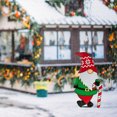 thumbnail image 3 of Visland Christmas Plug High Simulation Artistic Decorative Micro Landscape Funny Gnome Ground Stake for Lawn, 3 of 7