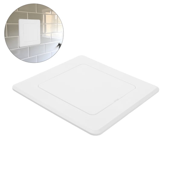 TABLZONE White Self-Adhesive Ceiling Access Panel Cover for Drywall with Seamless , Easy Installation