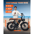 thumbnail image 5 of BroPath Electric Bike for Adults 750W Peak,20MPH Electric Bike,40 Mlies,20" Fat Tire E-Mountain Bikes,48V 15Ah Removable Battery Ebike,Dual Suspension,UL 2849, 5 of 8