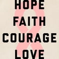 thumbnail image 2 of CafePress - Hope Faith Courage Love Tote Bag - Unisex Canvas Tote Bag, Beige, 1-Piece, 2 of 7