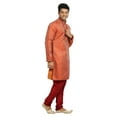 thumbnail image 2 of Saris and Things Pyjama Kurta de Mariage Indien Safran pour Hommes. Ce Produit Est Fait sur Commande., 2 of 5